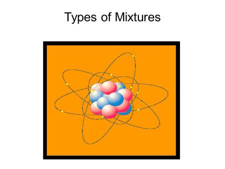 Types of Mixtures.