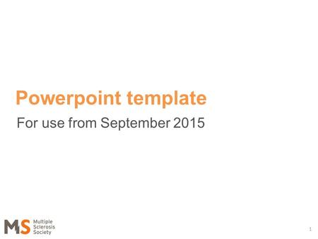 For use from September 2015 1 Powerpoint template.