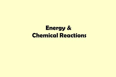 Energy & Chemical Reactions. Energy is needed to break bonds apart. Energy is released when bonds are formed. So how do exothermic reactions give out.