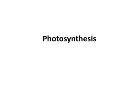 Photosynthesis. Where does Energy comes from? Energy for living things comes from food. Originally, the energy in food comes from the sun. (no line)