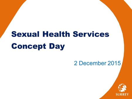 Sexual Health Services Concept Day 2 December 2015.