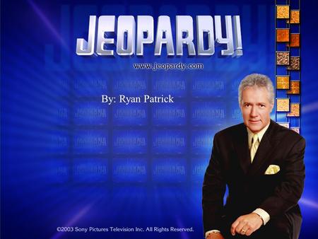 By: Ryan Patrick FOOTBALL JEOPARDY  Purpose: Teach general knowledge of Football.  Target Audience: 10 and up  Directions: A team is randomly chosen.