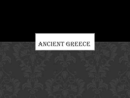 Chapter 4. EARLY PEOPLE OF THE AEGEAN Classical Civilization.