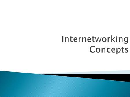 . Large internetworks can consist of the following three distinct components:  Campus networks, which consist of locally connected users in a building.