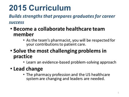 Become a collaborate healthcare team member As the team’s pharmacist, you will be respected for your contributions to patient care. Solve the most challenging.