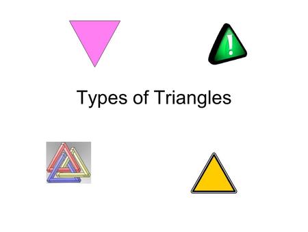 Types of Triangles.