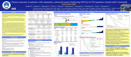 Cmab might have therapeutic benefit in Japanese patients with KRAS p.G13D mutant colorectal cancer. Limitations of this study are its retrospective design.