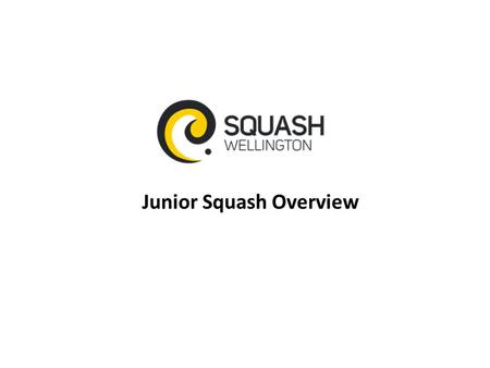 Junior Squash Overview. Objectives 1.Ensure participation framework for all junior players; 2.Identify and monitor club talent; 3.Nurture our exceptional.
