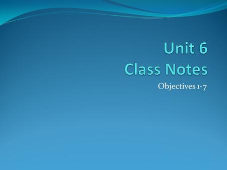 Objectives 1-7. Unit 6 Overview How Do We Learn? objective 1 Classical Conditioning objectives 2-7 Operant Conditioning objectives 8-13 Learning by Observation.