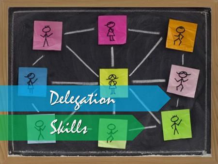 Delegation Skills. Objective Explain What is Delegation Explain Why People Do Not Delegate Describe the Benefits of Delegating List What Tasks Should.
