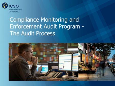 Compliance Monitoring and Enforcement Audit Program - The Audit Process.