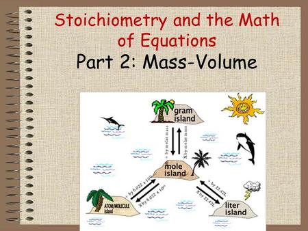 Stoichiometry and the Math of Equations Part 2: Mass-Volume.