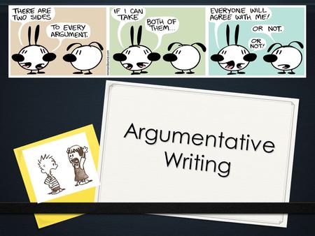 Argumentative Writing