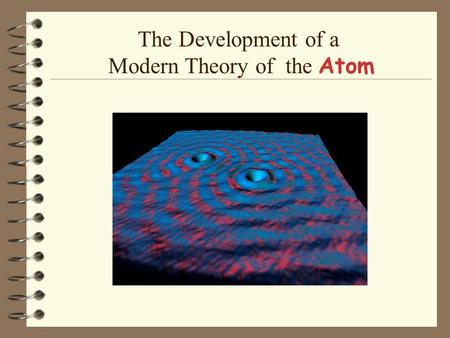 The Development of a Modern Theory of the Atom Aristotle Democritus.