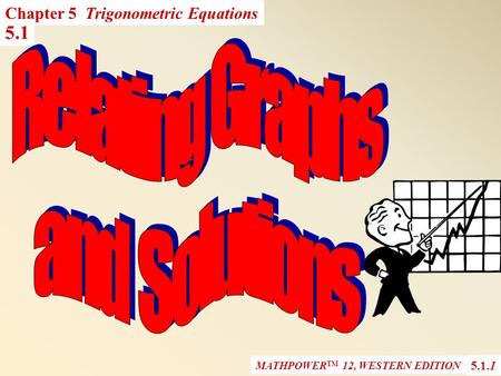 MATHPOWER TM 12, WESTERN EDITION 5.1 5.1.1 Chapter 5 Trigonometric Equations.