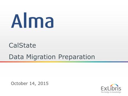 Data Migration Preparation