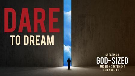 Living God’s Dream means that on Judgment Day we will be able to say, “I have finished the work you have called me to do.” This means we don’t live to.
