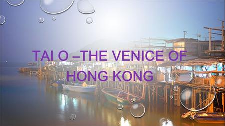 TAI O –THE VENICE OF HONG KONG. The sea near Tai O is also home to Chinese White Dolphins.