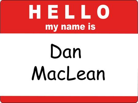 Dan MacLean. Photo by brieuc_s - Creative Commons Attribution License with Haiku.