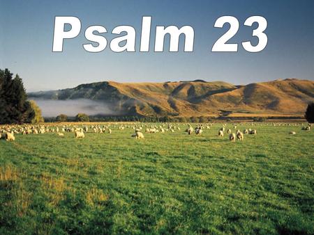 Psalm 23.