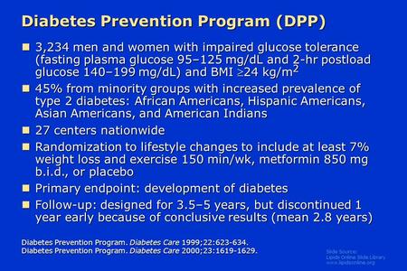 Diabetes Prevention Program (DPP)