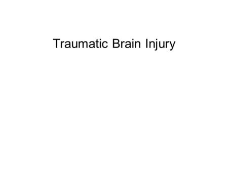 Traumatic Brain Injury. Bell Ringer 10/21 We are going to go over your notes and handout from yesterday. You will turn it in for a grade if you haven’t.