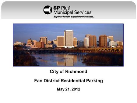 City of Richmond Fan District Residential Parking May 21, 2012.