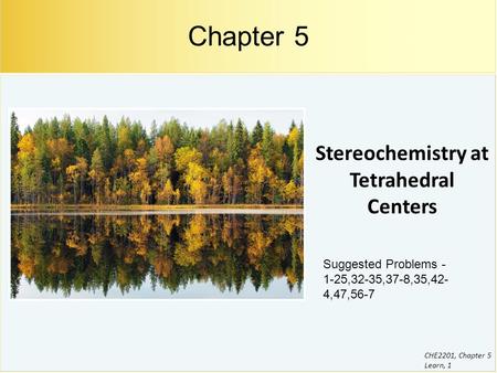 Stereochemistry at Tetrahedral Centers
