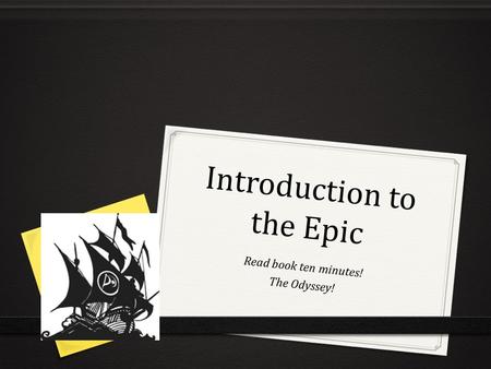 Introduction to the Epic Read book ten minutes! The Odyssey!