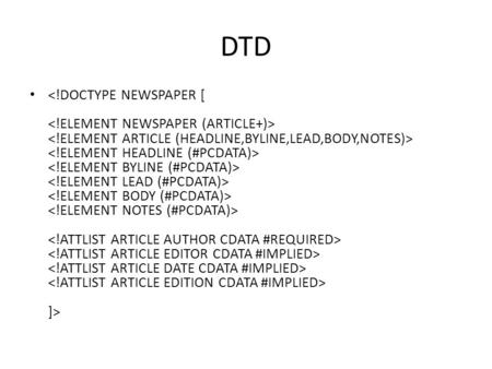 DTD ]>. Internal DTD Declaration ]> Faculty Director Reminder Please be regular in your classes.