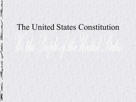 The United States Constitution. Introduction to the U.S. Constitution Written in Philadelphia Original intent was to revise the Articles James Madison.