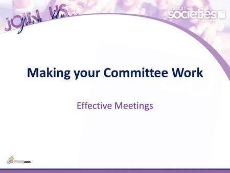 Making your Committee Work