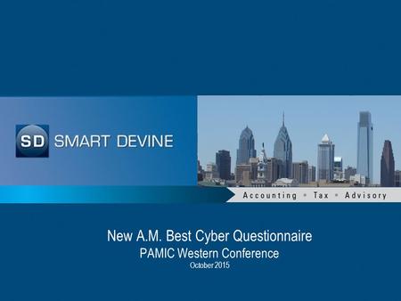 New A.M. Best Cyber Questionnaire