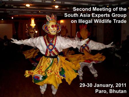 Second Meeting of the South Asia Experts Group on Illegal Wildlife Trade 29-30 January, 2011 Paro, Bhutan.