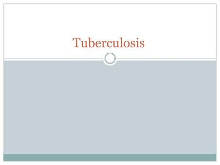 Tuberculosis. Tuberculosis is an infectious disease caused by the organism Mycobacterium tuberculosis. Unlike most other bacteria, M. Tuberculosis is.
