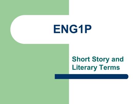 Short Story and Literary Terms