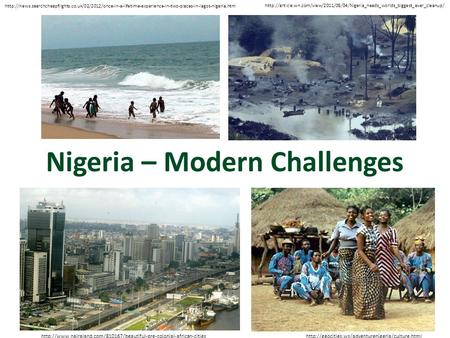 Nigeria – Modern Challenges