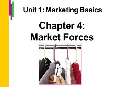 Chapter 4: Market Forces Unit 1: Marketing Basics.