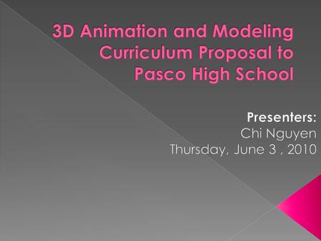  The Business Education Department of Pasco High School needs a 3D curriculum that guide/support a diverse group of students to meet the demanding skills.