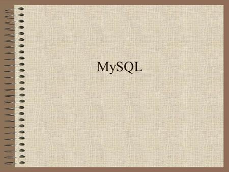 MySQL. Is a SQL (Structured Query Language) database server. Can be accessed using PHP with embedded SQL Queries Supports Large DB’s, 60,000 tables with.