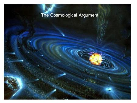 The Cosmological Argument. Imagine a domino Now a domino rally.