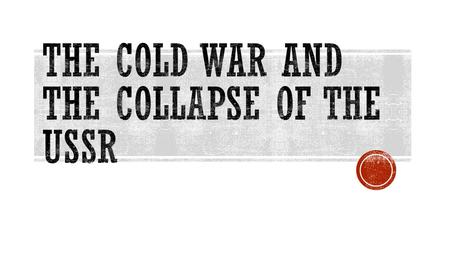 The Cold War was a conflict between the capitalist and communist nations of the world that lasted from the end of World War II into the 1990's.  The.
