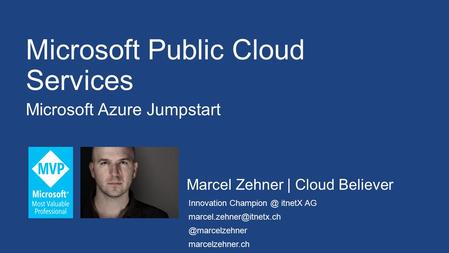 Microsoft Public Cloud Services