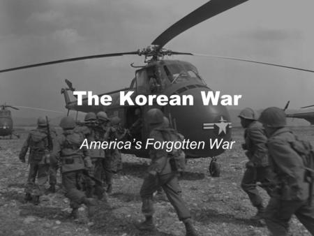 The Korean War America’s Forgotten War. Origins: Civil War in China Recall: During the age of imperialism, China was divided under “Spheres of Influence.”