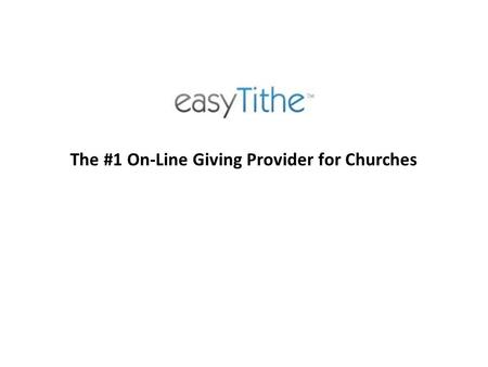 The #1 On-Line Giving Provider for Churches. This full-featured church management system is: Affordable Safe Effective.