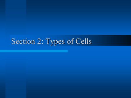 Section 2: Types of Cells. Cell Theory (Review) 1.All organisms (living things) are composed of one or more cells. 2.The cell is the basic unit of (life)