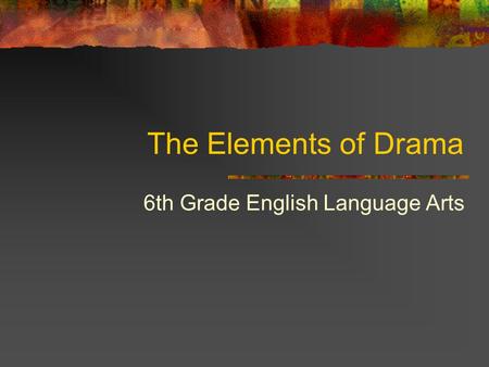 6th Grade English Language Arts