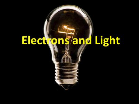 Electrons and Light. Light’s relationship to matter Atoms can absorb energy, but they must eventually release it When atoms emit energy, it is released.