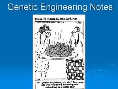 Genetic Engineering Notes. Prior Knowledge 1. What do you know about genetic engineering? Cloning? Selective breeding?