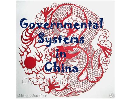 Governmental Systems in China. Imagine you must have someone hold $100.00 for you for one year. Who would you want to hold the money; a family member.